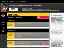 Tablet Screenshot of cowclub.de